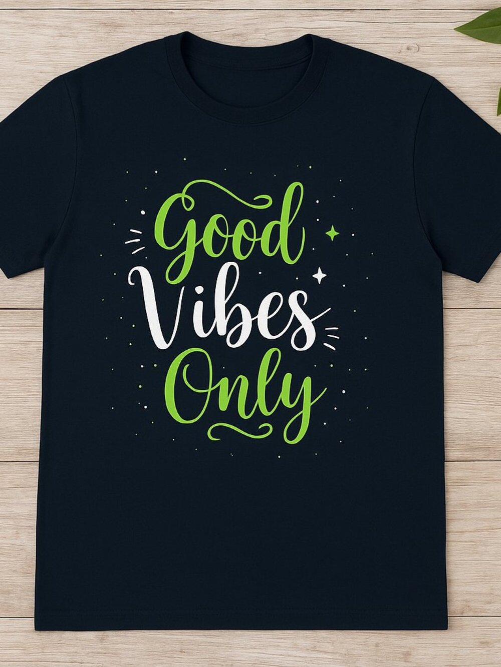 Good Vibes Only Graphic Tee | Positive Quote Black T-Shirt | Casual Unisex Top